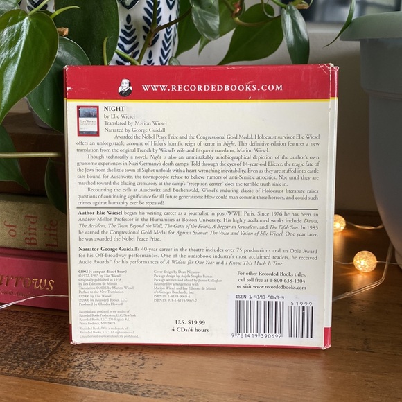 Night Audiobook (4 CDs) - Picture 2 of 2